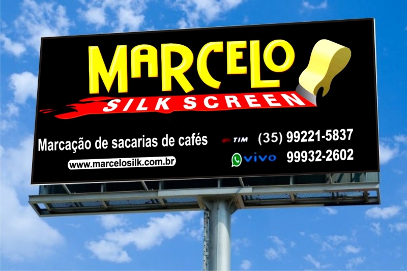 MARCELO SILK SCREEN MARCAÇÃO DE SACARIAS DE CAFÉS EM AREADO SUL DE MINAS