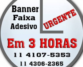 Banner Faixas Urgente 11 4107 5353 Serviço de Entrega São Paulo região