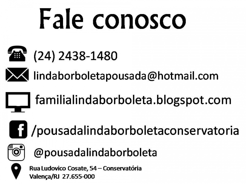 Pousada Linda Borboleta Conservatória- RJ 