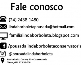 Pousada Linda Borboleta Conservatória- RJ 