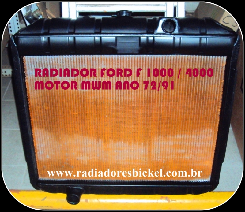 RADIADORES BICKEL - RADIADOR FORD F 1000 F 4000 MOTOR MWM