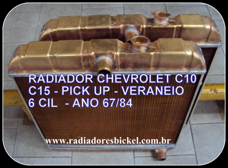 RADIADORES BICKEL - RADIADOR CHEVROLET C10 C15 VERANEIO