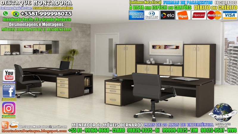 Montador de Mveis Recife, Pessoa Fsica ou Jurdica CORPORATIVO E RESIDENCIAIS - 55 81 99999-8025