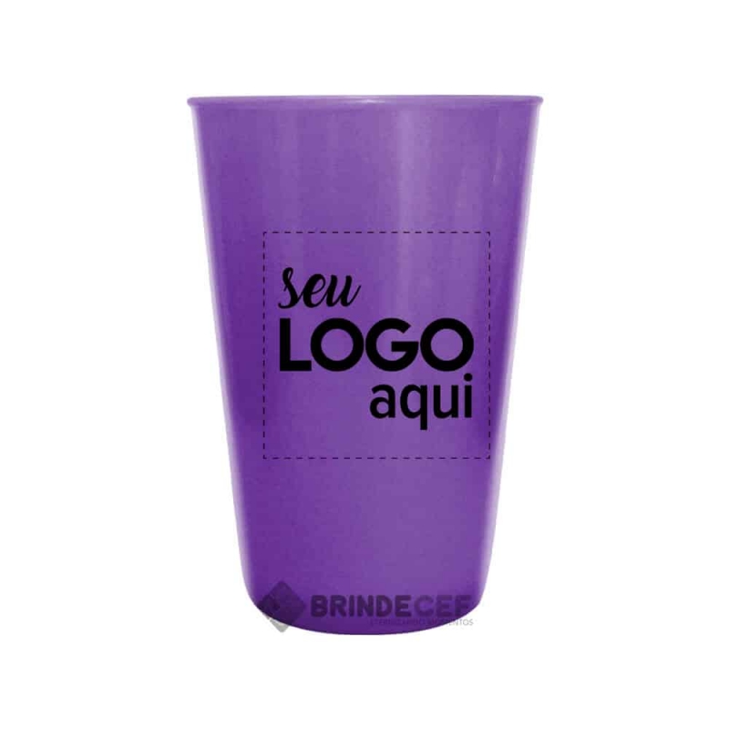 Copo personalizado roxo