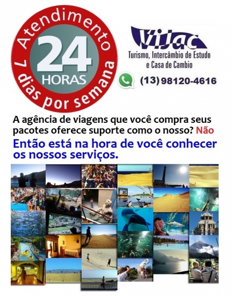 Sua agencia tem atendimento 24 horas, 7 dias por semana? a Vijac tem suporte especial para os nossos clientes.