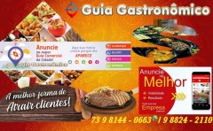 Guia gastronômico - o guia gastronômico é uma publicação online, que tem como principal objetivo reunir a oferta gastronômica das cidades - orientando os turistas e visitantes satisfeitos pela escolha certa. otimizado para uso com dispositivos móveis! no guia gastronômico, o usuário com acesso à internet já tem acesso à todas as informações, na palma de sua mão, em um formato para uso em celulares e tablets. gostou? faÇa parte do guia! atraia clientes para o seu negócio solicite informação sobre o guia, comida , drinks, hospedagem, lazer e serviços: 73 9 8144 - 0663 zap / 9 8824 - 2110 - https://uniaodemarca.wixsite.com/guiagastronomico
