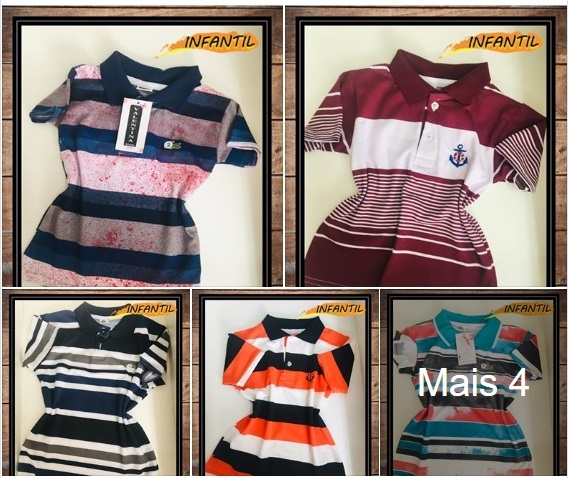 - Camisas Polo INFANTIL Masculino R$24,90