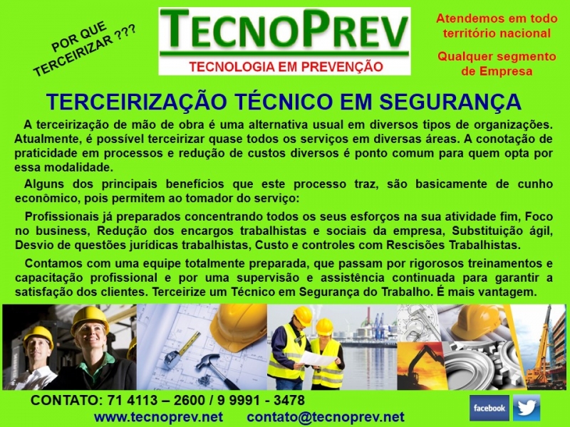 TECNOPREV - Consultoria em Segurança do Trabalho e Meio Ambiente