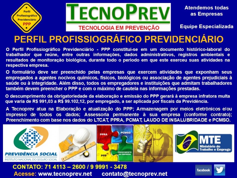 TECNOPREV - Consultoria em Segurança do Trabalho e Meio Ambiente