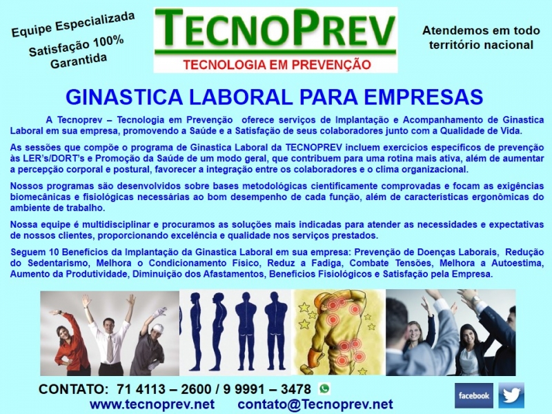 TECNOPREV - Consultoria em Segurança do Trabalho e Meio Ambiente