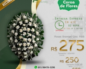 Brasilia DF Coroa de Flores 24h Floricultura Campo da Esperança - Asa sul, Taguatinga, Gama, Brazlandia, Sobradinho e Planaltina