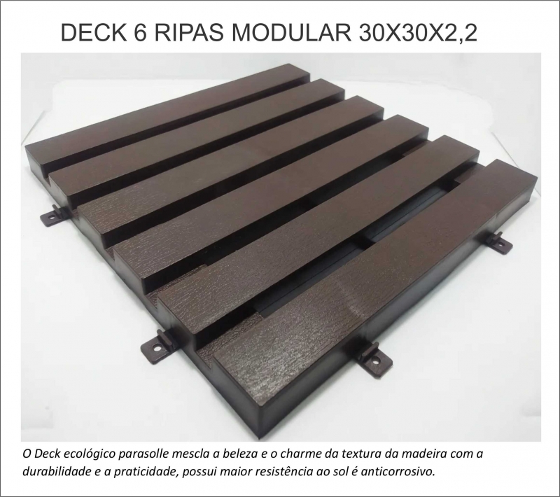 deck modular plastico para áreas internas ou externas