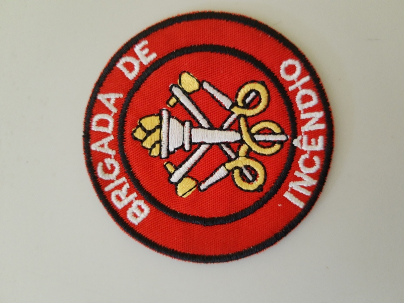 Patch termo colante Brigada de Incêndio para colar em camisetas, camisas polo, bonés e camisas, com a finalidade de identificar o brigadista.