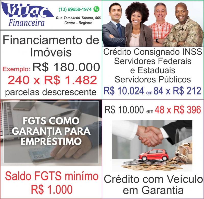 Vijac Financeira em Registro.