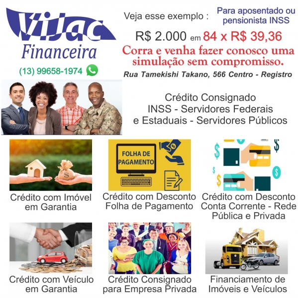 Vijac Financeira em Registro.