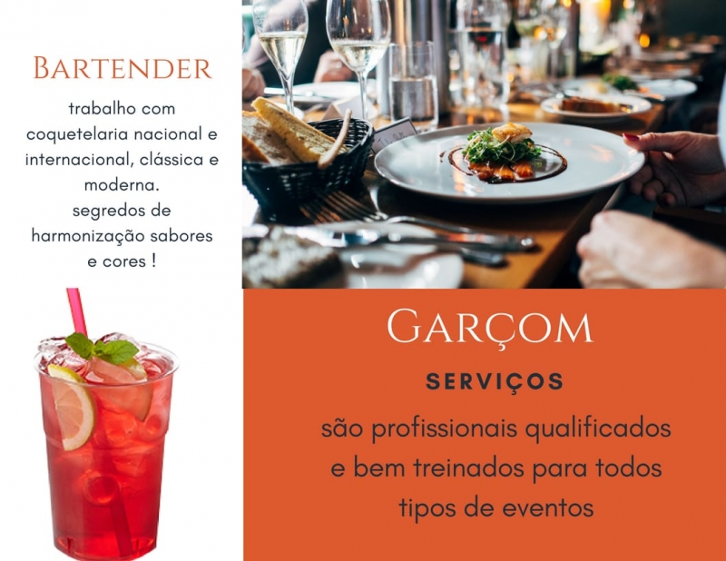 apresentação profissional Bartender.Garçom BH