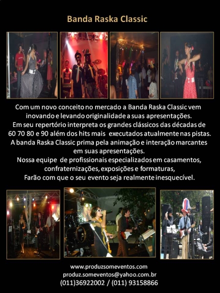 O melhor das décadas de 60 70 80 e 90 com a Banda Raska Classic ao Vivo