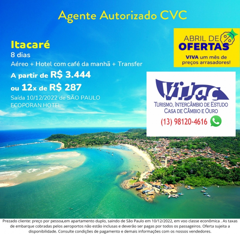 As melhores promoções são com a Vijac Turismo no Vale do Ribeira. Cobrimos orçamentos. Entre em contato conosco para mais Informações.  . . #valedoribeira #viagemdossonhos #viagemeturismo #cicloturismo #cvc #disney #ecoturismo #enoturismo #realizandosonhos #luademel #msc #praia #turismo #turismobrasil #turismodeaventura #viagensincriveis #viajar #viajarépreciso #viajarfazbem #viaje #intercambio #formatura #dicadeviagemvijac #turismovijac #euvoudevijac #vijac #vijactravelrock #vijacturismo #vijacintercambiodeestudo #vijacviagemdeformatura