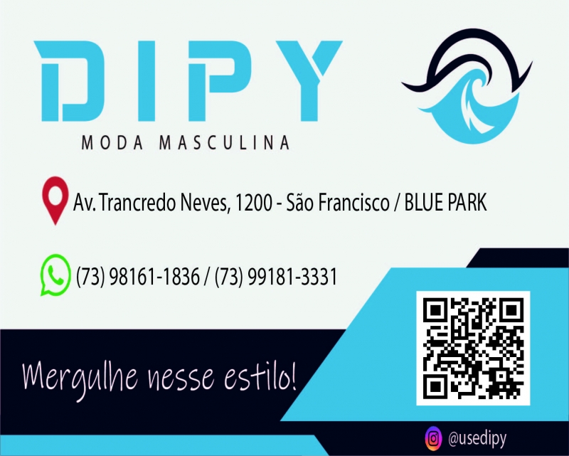 Artigos  Masculina em Ilhéus - Uma loja voltada para o público masculino esperamos por vcs - Dipy Moda Masculina Trabalhamos com confeções e acessórios com estilo masculino. Aceitamos cartões de crédito e pix. Dipy Moda Masculina - Estamos localizado na Av. Tancredo Neves nº 1200, Bairro São Francisco , No Edifício Blue Park - Atendemos também pelo zap 9 9181 3331 - Dipy Moda Masculina Mergulhe nesse estilo