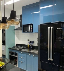 A cozinha azul e aquela sensação de bem estar indescritível !!! @a3d.planejados
