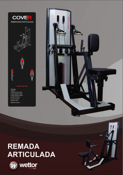 Maquina de Remada Multiarticulada(CArga Polia) | Mais informações em www.wettorfitness.com.br 