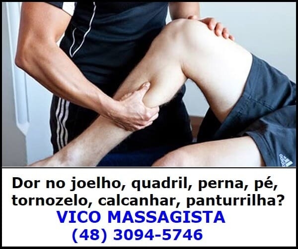 Massagem para dor no joelho em São José (SC)