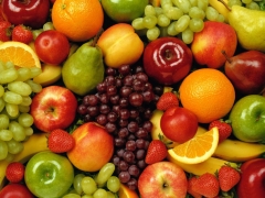Grande variedade de frutas