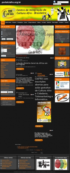 Site Criado para Ong Ciafro http://portalciafro.org.br/