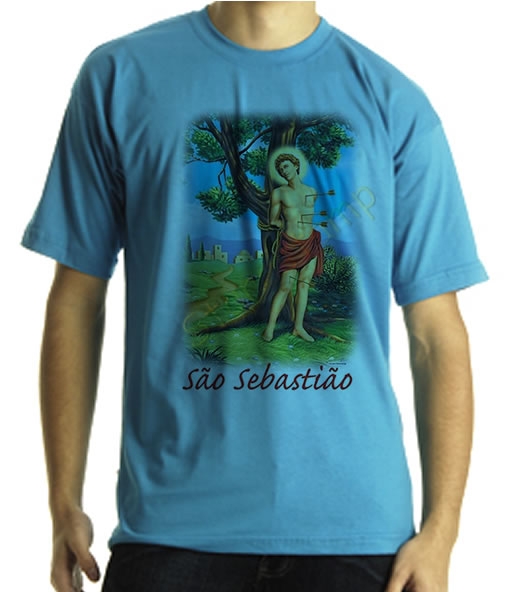 Camiseta Estampa So Sebatio Quadricromia