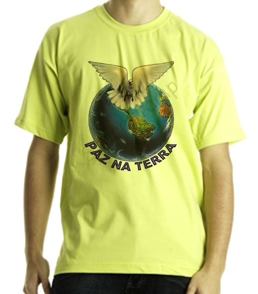 Camiseta Estampa Tema Evangèlica Terra