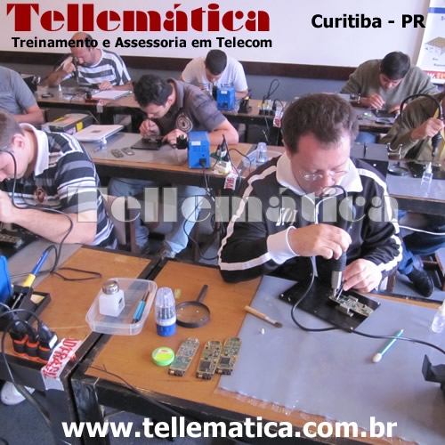 Aula prática - curso manutenção celular - Curitiba - Paraná