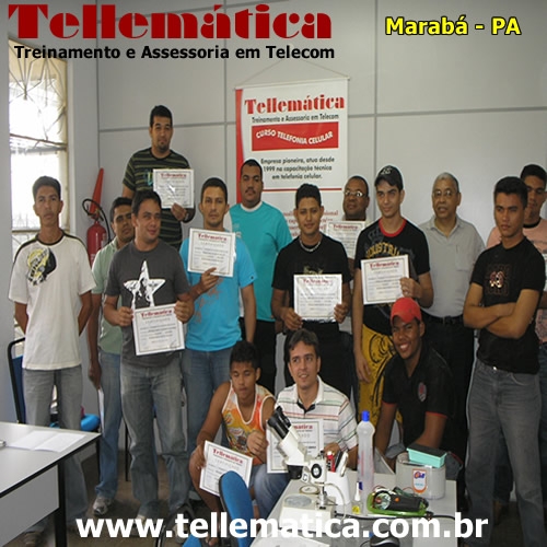 Turma de formando curso manuteno celular - Marab - Par