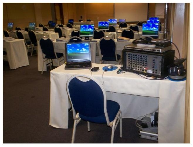 Locação de equipamentos audiovisuais e de informática para eventos