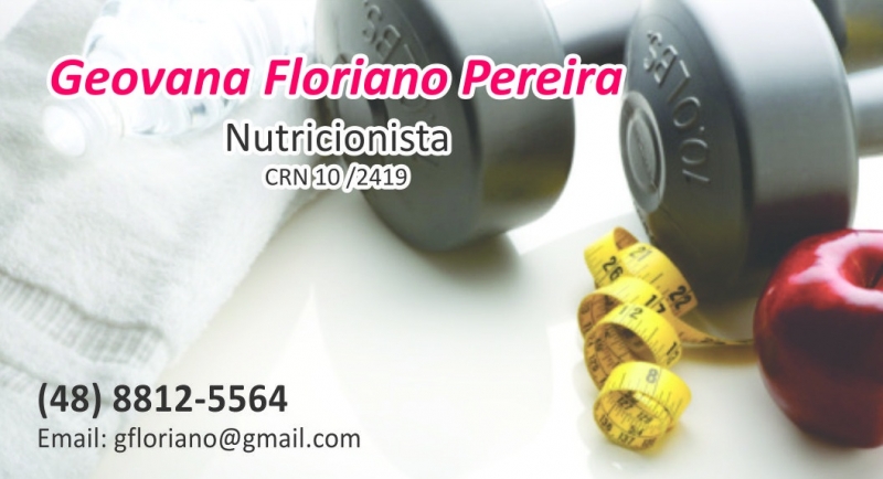 Nutricionista Geovana Floriano