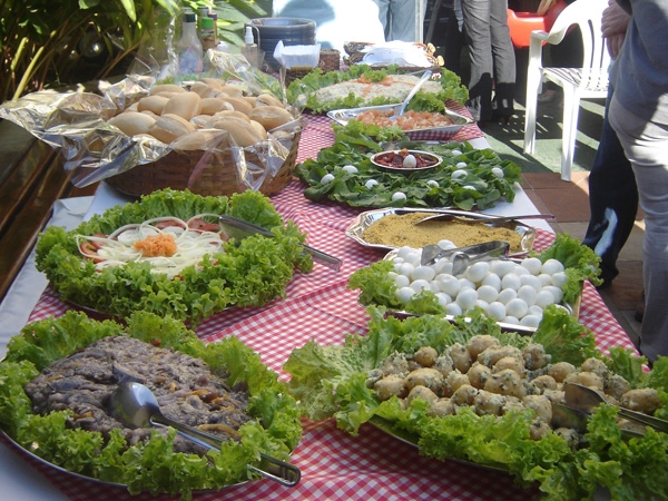 Mesa de saladas