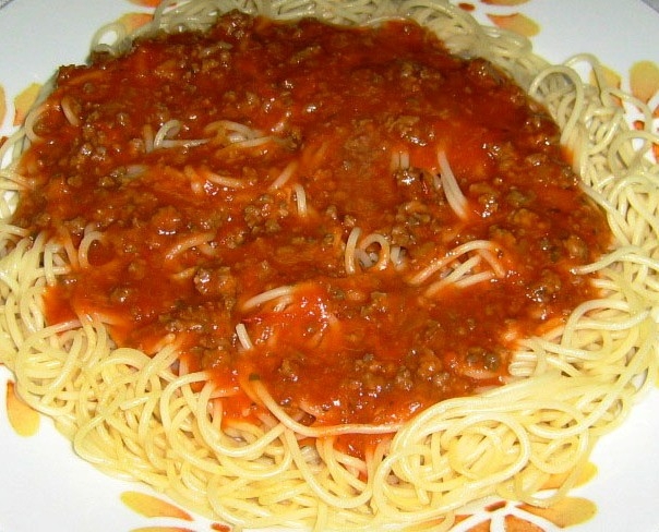 Uma delcia de espaguete !!