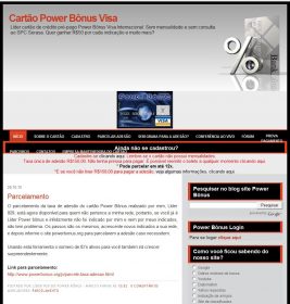 Cartão Power Bônus Visa