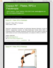 Espaço Rf - Pilates, Rpg e Fisioterapia