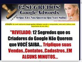 Curso Brasilia - 12 Segredos Google Adwords